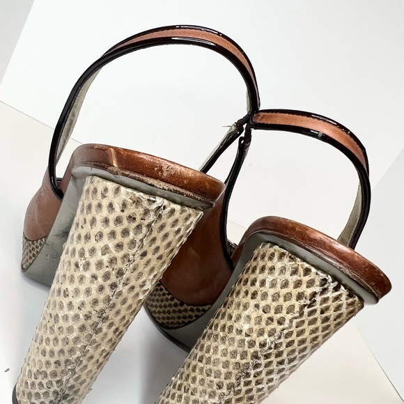 Dolce & Gabbana Leather Slingback Pumps, Size 38.5 - Picture 8 of 9